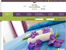 Tablet Screenshot of hotelvillaargia.com